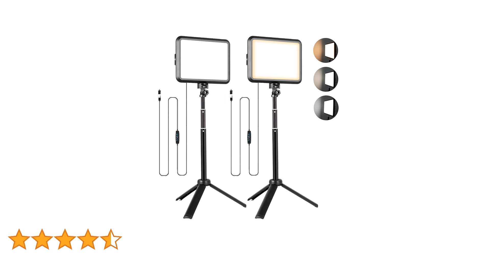 Amazon | NiceVeedi撮影用ライト 2パックUSB照明ライト LED卓上ビデオ